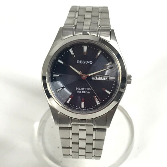CITIZEN RS25-0052B Logo REGUNO Men's watch Wristwatch SS Silver - Picture 1 of 15